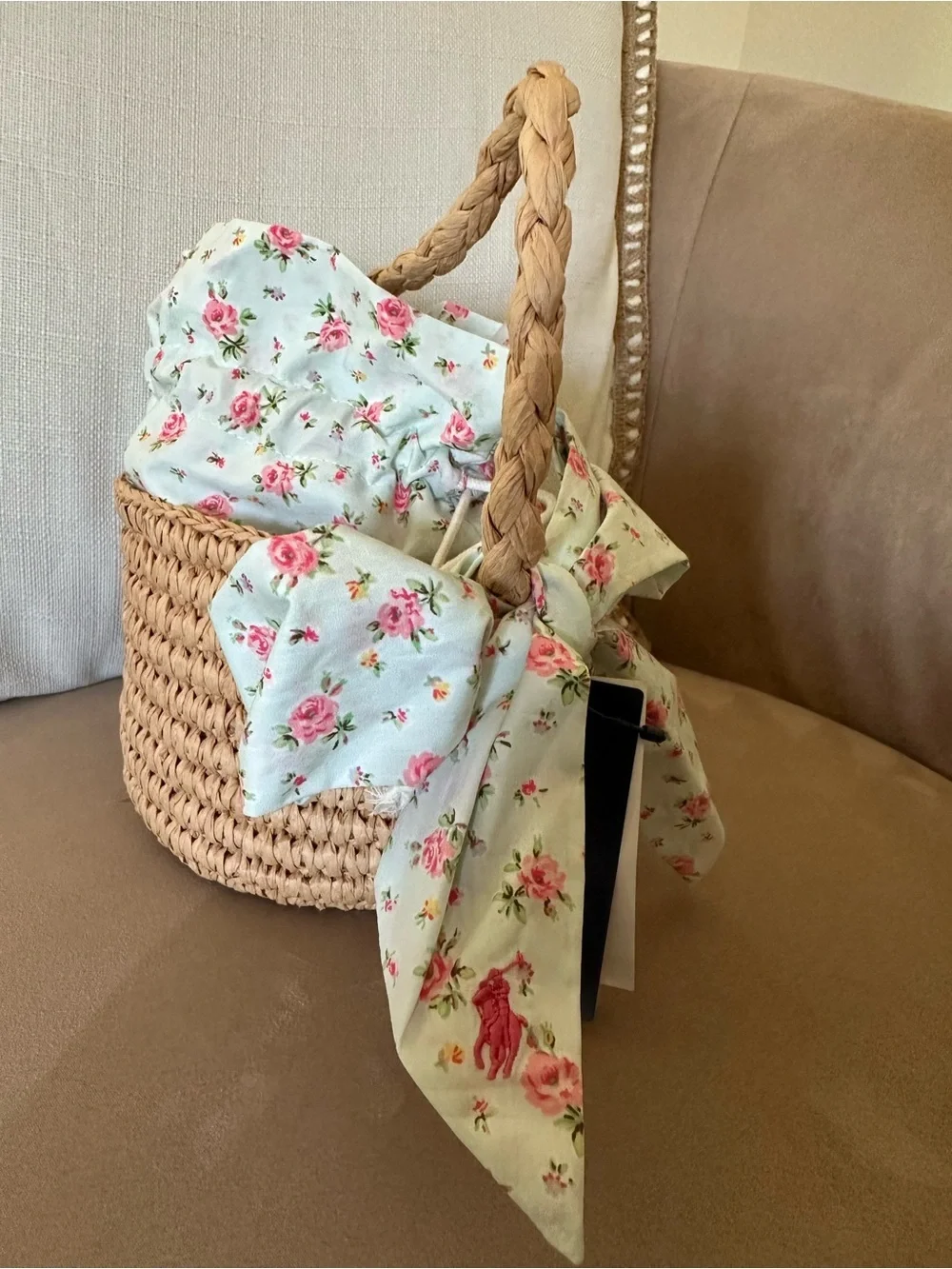 Polo Ralph Lauren woven Canvas Bucket bag  - Kids